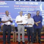 Dr. SreejithM.M. receiving best paper award in Mathematicsin Kerala Science Congress 2025.